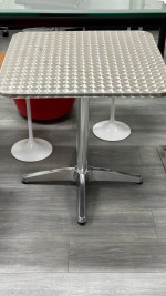 Aluminum Square or Round Table. Bistro Table, Cafe Table, Dining Table