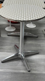 Aluminum Square or Round Table. Bistro Table, Cafe Table, Dining Table