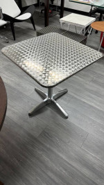 Aluminum Square or Round Table. Bistro Table, Cafe Table, Dining Table