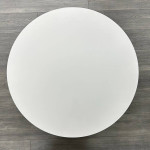 Brand New Round Coffee Table Glossy White Stainless Frame