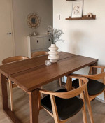 Ikea MORBYLANGA Dining Table Oak Brown 55x33”