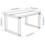 Ikea MORBYLANGA Dining Table Oak Brown 55x33”