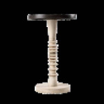 COZAYH Pedestal Small Drinking Table, Farmhouse Tray Top End Table, Di