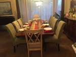 Dining Table, Chairs, and Buffet