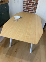 IKEA Drop-leaf table, bamboo/white
