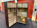 Restoration Hardware Mayfair Secretary Leather Trunk table / desk
