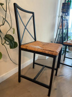 Beautiful Metal & Glass Dining Table and 4 Chairs