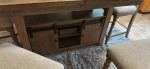 Counter height table with six chairs