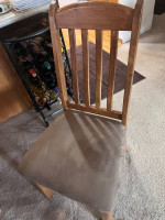 Solid oak table and chairs