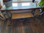 Glass top table