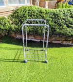Light Rolling Metal Service Trolley Tray Table Rolling Instrument Cart