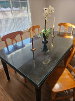 Beautiful Wood Dining Table and 5 Chairs