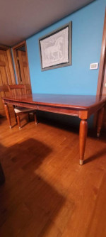 Kitchen Table, Dining table Pine table with 6 chairs