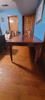 Kitchen Table, Dining table Pine table with 6 chairs