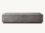 RH VETRO RECTANGULAR 76" COFFEE TABLE • DARK GRAY FINISH