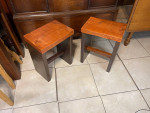 2-Rustic Side Table- Bench Seat- Plant Stand