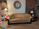 Matching sleeper sofa and loveseat