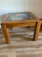 Modern Oak End Table w/