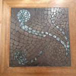 COFFEE TABLE WOOD & MOSAIC DESIGN ~ STUNNING!