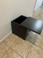 Hidden compartment side table