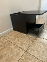 Hidden compartment side table