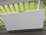 Lifetime 4 ft adjustable folding table, white