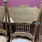 Solid Oak Dining Table w/4 Chairs