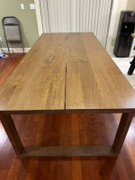 Ikea MÖRBYLÅNGA Dining Table and 6 Chairs (Gray OR Blue Pattern)