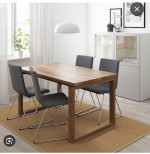 Ikea MÖRBYLÅNGA Dining Table and 4 Chairs