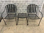 Cute matching outdoor patio set two chairs and little end table