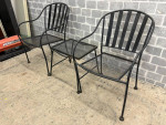 Cute matching outdoor patio set two chairs and little end table