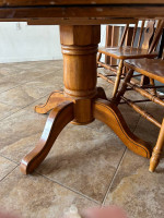 Wooden Dining Room Table and 4 chairs for sale