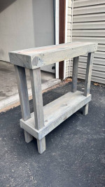 Rustic Wood Entryway Table
