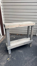 Rustic Wood Entryway Table