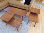 MCM Heywood Wakefield end tables & coffee table
