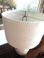 Large Ceramic Floral Table Lamp Ginger Jar