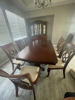 Legacy Classic Dining Table, Chairs and China Cabinet