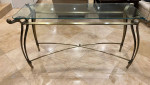 Designer LaBarge Elegant Cast Metal Sofa/Console Table