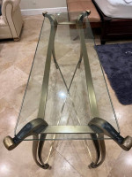 Designer LaBarge Elegant Cast Metal Sofa/Console Table