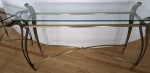Designer LaBarge Elegant Cast Metal Sofa/Console Table