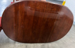 Craftsmanship Solid Mahogany Wood  Oval Dining Table w/Leaf in Excel