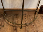 Half Moon metal table plant stand