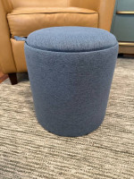 Small round storage ottoman and table