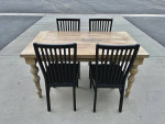 Beautiful Wooden Dining Table w/ Chairs