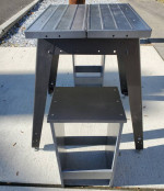 Handsome CRAFTSMAN Bistro Kitchen Pub Table and 2 Chairs Set