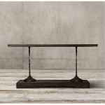 Restoration Hardware 19th century Zinc console table