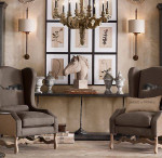 Restoration Hardware 19th century Zinc console table