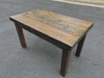 Beautiful Brown Wooden Rustic Dining Table Desk