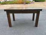 Beautiful Brown Wooden Rustic Dining Table Desk