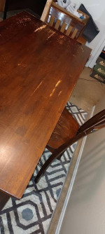 High table & 4 high chairs & large mirror